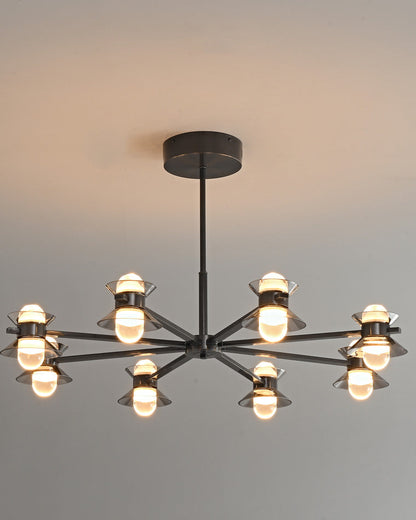 Diff 6/8/10 Light Black Brass Chandelier-DF2226
