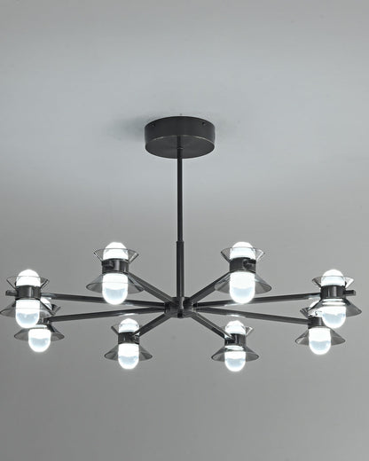 Diff 6/8/10 Light Black Brass Chandelier-DF2226