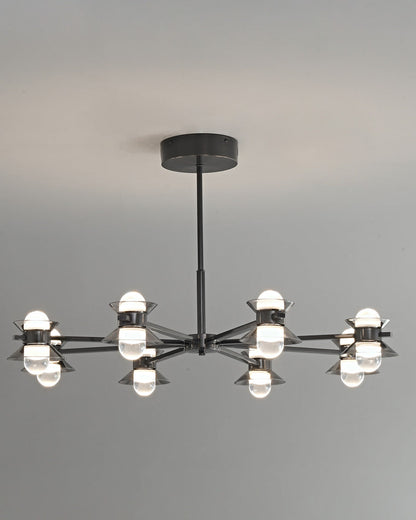 Diff 6/8/10 Light Black Brass Chandelier-DF2226