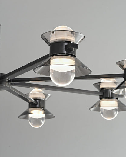Diff 6/8/10 Light Black Brass Chandelier-DF2226