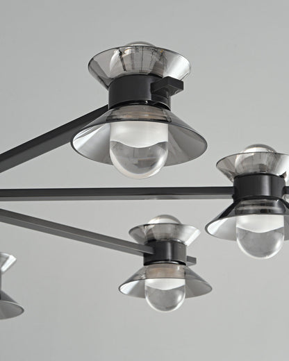 Diff 6/8/10 Light Black Brass Chandelier-DF2226