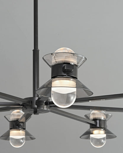 Diff 6/8/10 Light Black Brass Chandelier-DF2226