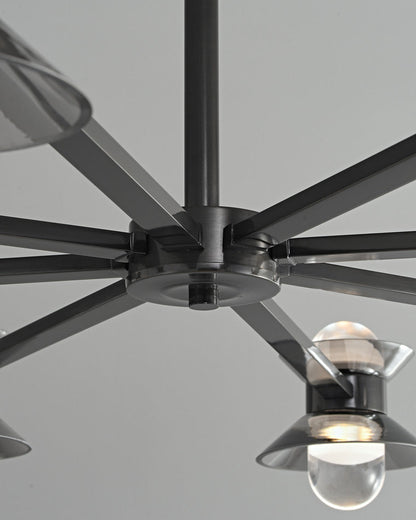 Diff 6/8/10 Light Black Brass Chandelier-DF2226