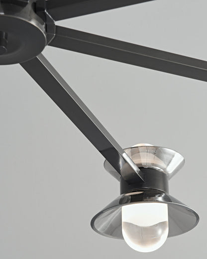 Diff 6/8/10 Light Black Brass Chandelier-DF2226