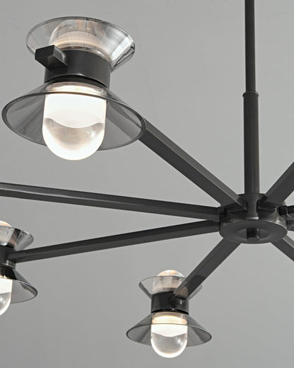 Diff 6/8/10 Light Black Brass Chandelier-DF2226