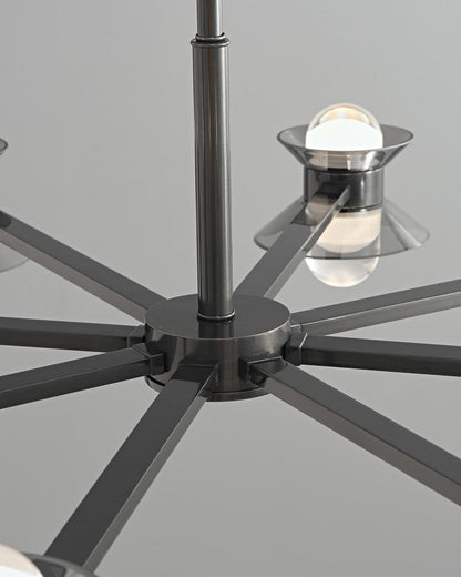 Diff 6/8/10 Light Black Brass Chandelier-DF2226