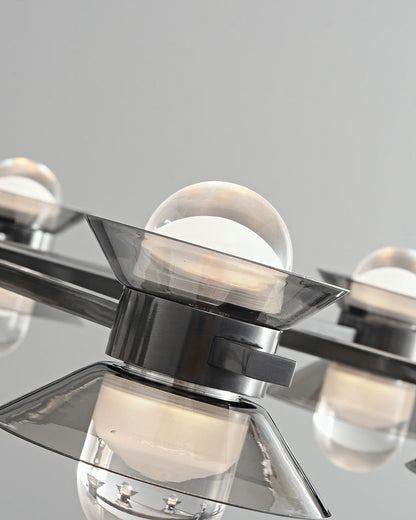 Diff 6/8/10 Light Black Brass Chandelier-DF2226