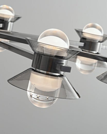 Diff 6/8/10 Light Black Brass Chandelier-DF2226