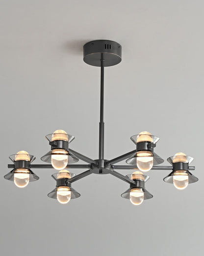 Diff 6/8/10 Light Black Brass Chandelier-DF2226