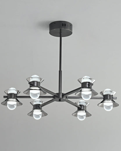 Diff 6/8/10 Light Black Brass Chandelier-DF2226