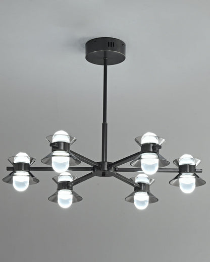 Diff 6/8/10 Light Black Brass Chandelier-DF2226