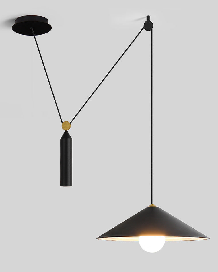 Diff Cone Counterweight Pulley Swag Pendant Lamp-DF2230