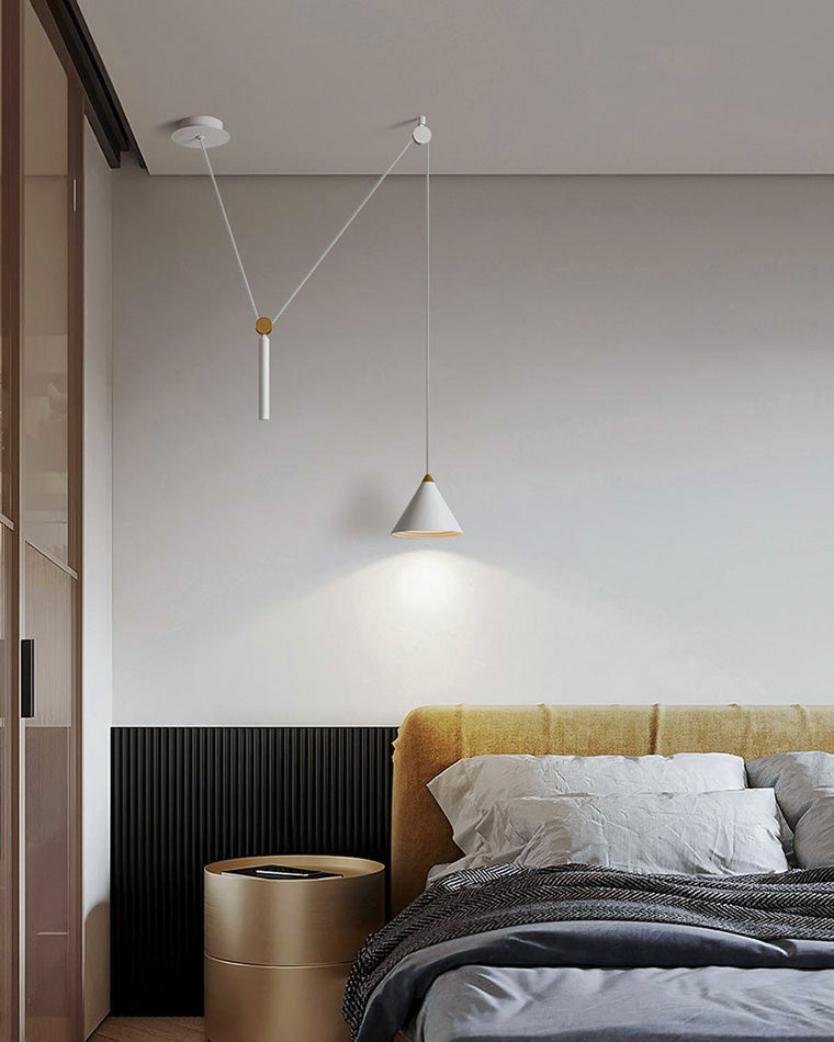 Diff Cone Counterweight Pulley Swag Pendant Lamp-DF2230