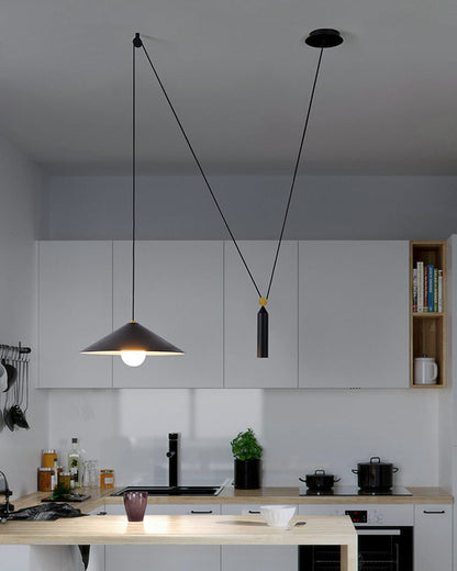 Diff Cone Counterweight Pulley Swag Pendant Lamp-DF2230