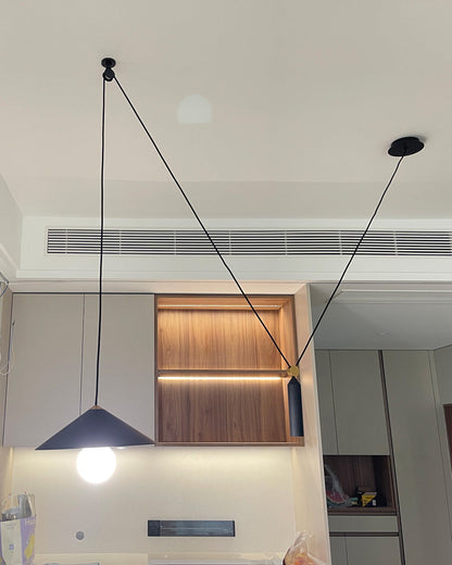 Diff Cone Counterweight Pulley Swag Pendant Lamp-DF2230