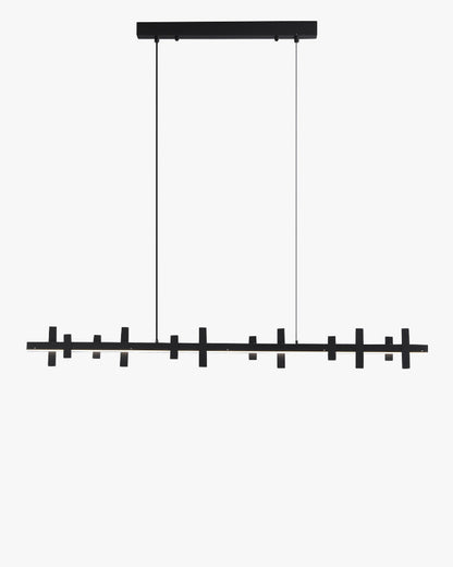 Diff Black Brass Linear Chandelier-DF2231