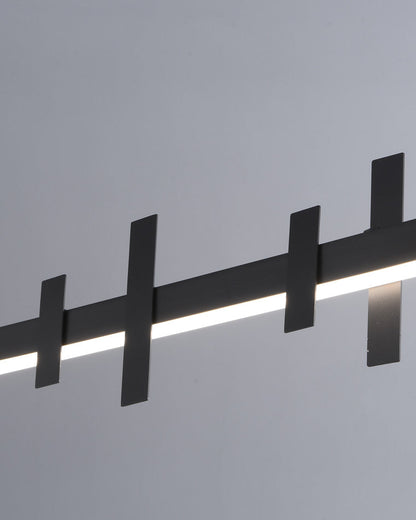 Diff Black Brass Linear Chandelier-DF2231