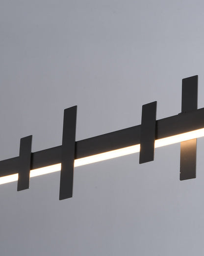 Diff Black Brass Linear Chandelier-DF2231