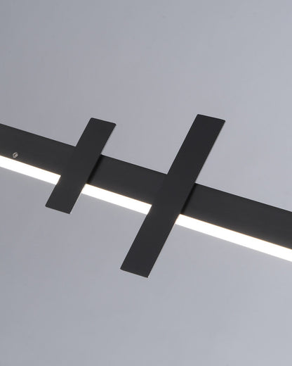 Diff Black Brass Linear Chandelier-DF2231