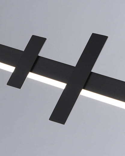 Diff Black Brass Linear Chandelier-DF2231