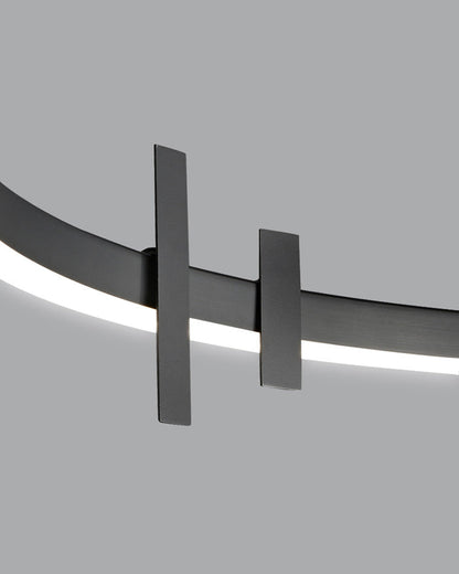Diff Black Brass Circular Chandelier-DF2237