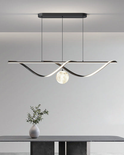 Diff Moon Sculptural Linear Chandelier-DF2239