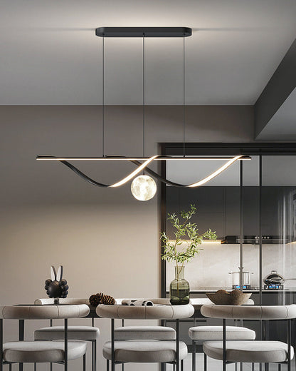 Diff Moon Sculptural Linear Chandelier-DF2239