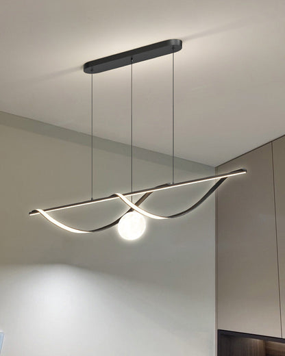 Diff Moon Sculptural Linear Chandelier-DF2239