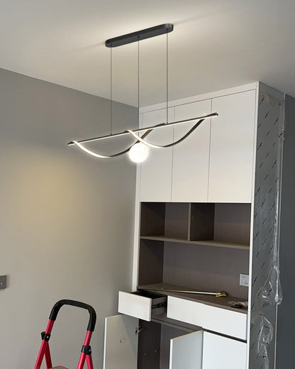 Diff Moon Sculptural Linear Chandelier-DF2239