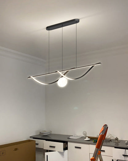 Diff Moon Sculptural Linear Chandelier-DF2239