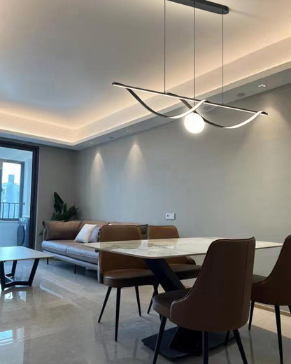 Diff Moon Sculptural Linear Chandelier-DF2239