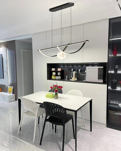Diff Moon Sculptural Linear Chandelier-DF2239