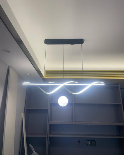 Diff Moon Sculptural Linear Chandelier-DF2239