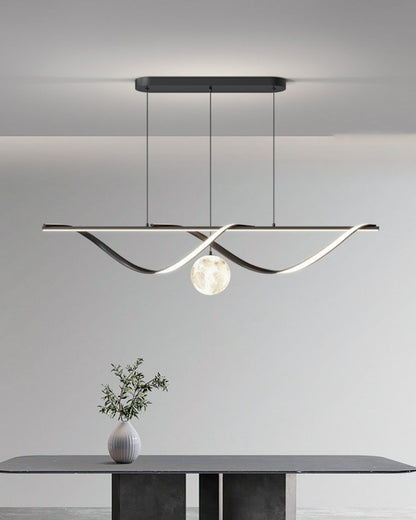 Diff Moon Sculptural Linear Chandelier-DF2239
