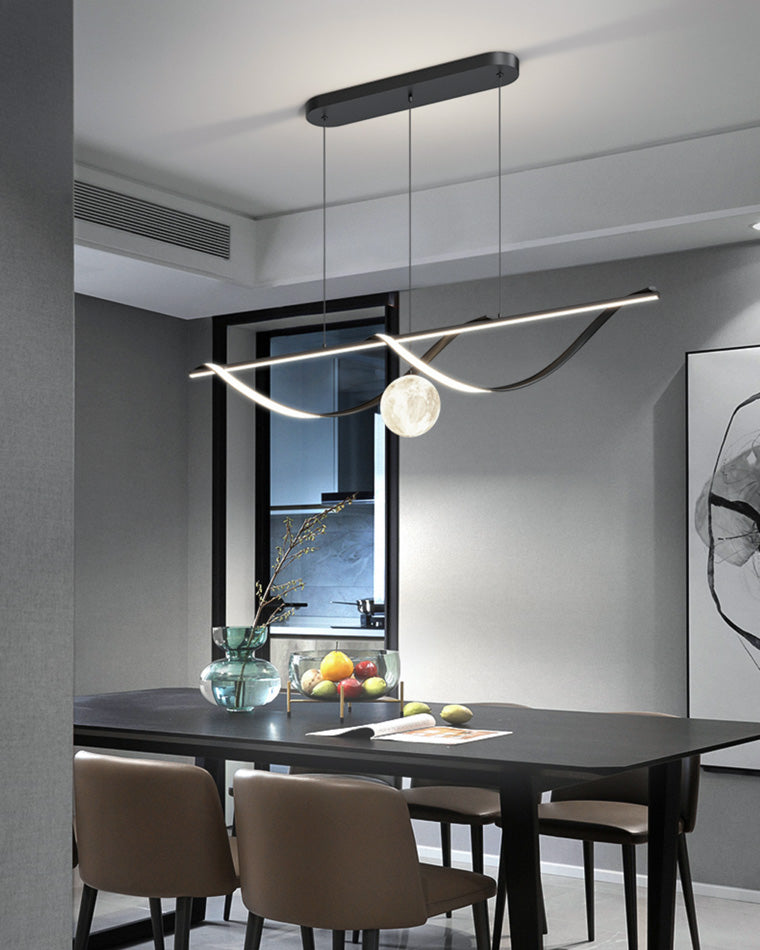 Diff Moon Sculptural Linear Chandelier-DF2239