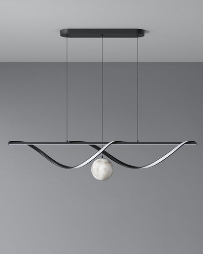 Diff Moon Sculptural Linear Chandelier-DF2239
