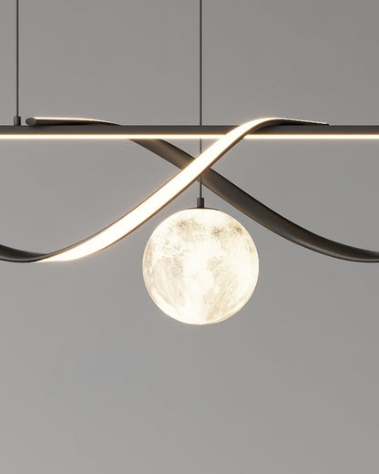 Diff Moon Sculptural Linear Chandelier-DF2239