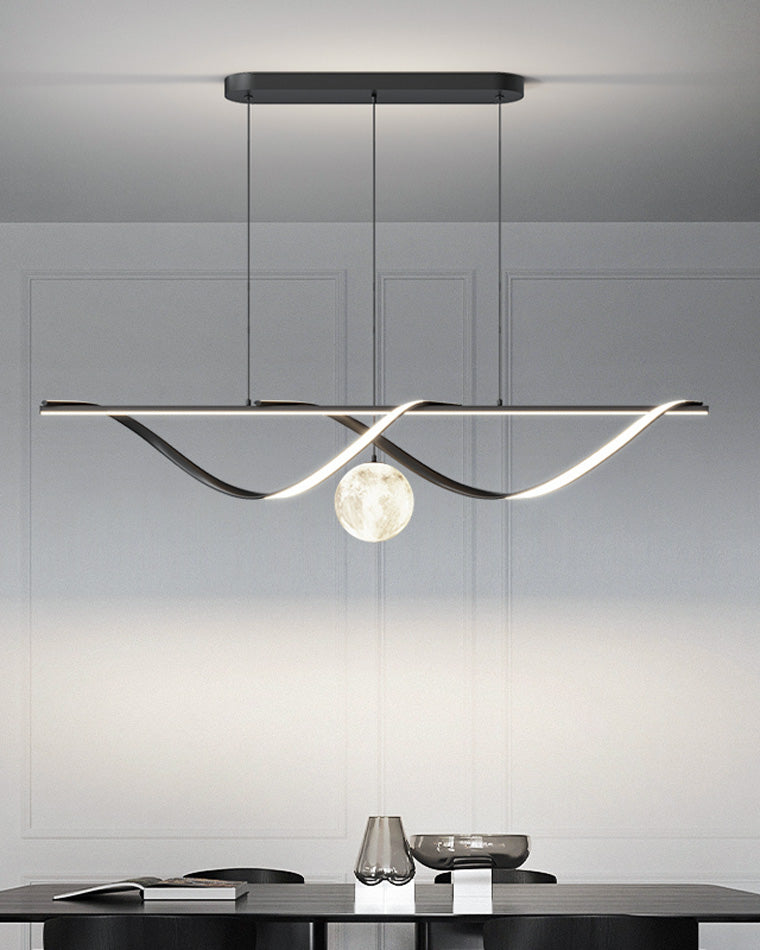 Diff Moon Sculptural Linear Chandelier-DF2239