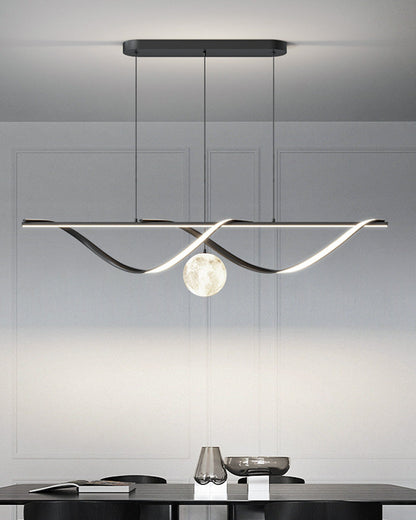 Diff Moon Sculptural Linear Chandelier-DF2239