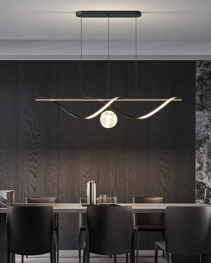 Diff Moon Sculptural Linear Chandelier-DF2239