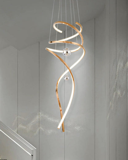 Diff Spiral Foyer Chandelier-DF2246