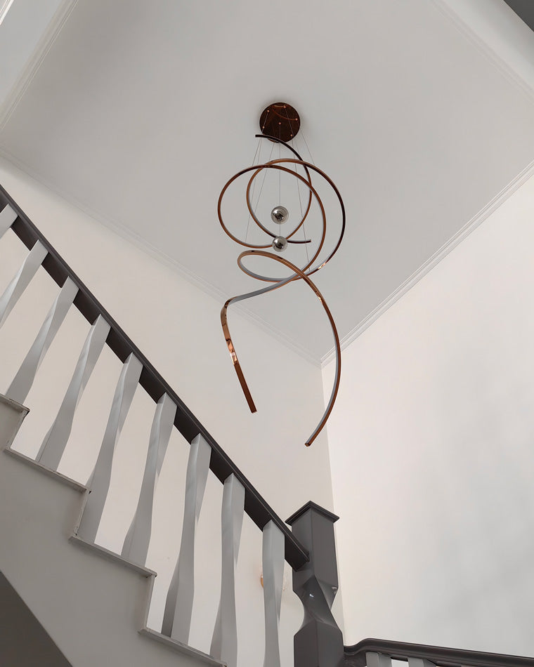 Diff Spiral Foyer Chandelier-DF2246