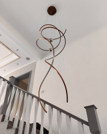 Diff Spiral Foyer Chandelier-DF2246