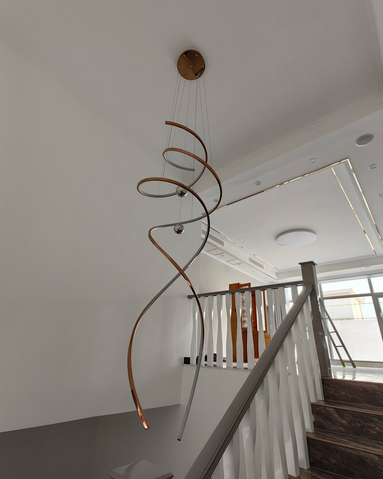 Diff Spiral Foyer Chandelier-DF2246