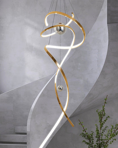 Diff Spiral Foyer Chandelier-DF2246