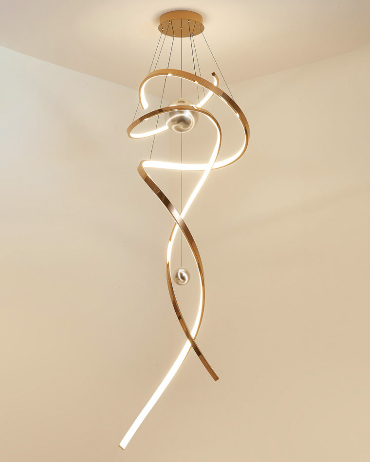 Diff Spiral Foyer Chandelier-DF2246