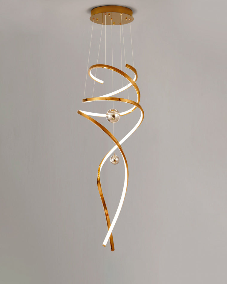 Diff Spiral Foyer Chandelier-DF2246