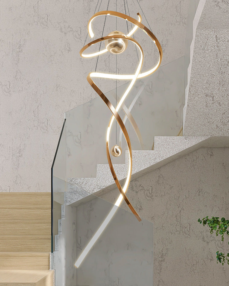 Diff Spiral Foyer Chandelier-DF2246