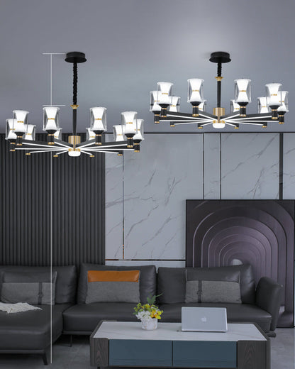 Diff Modern Pillar Candle Chandelier-DF2250