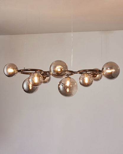 Diff Colored Glass Ball Chandelier-DF2253